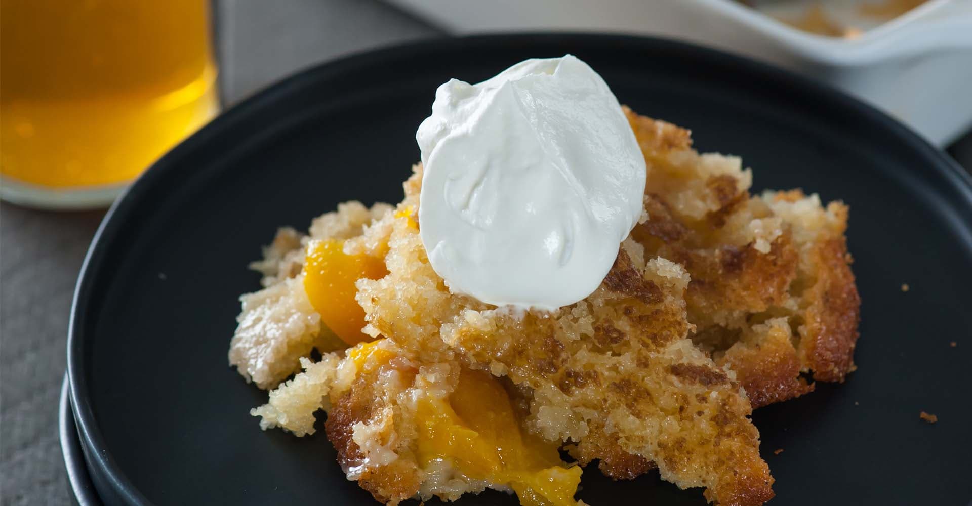 Cooking with Beer: Brown Sugar Peach Cobbler